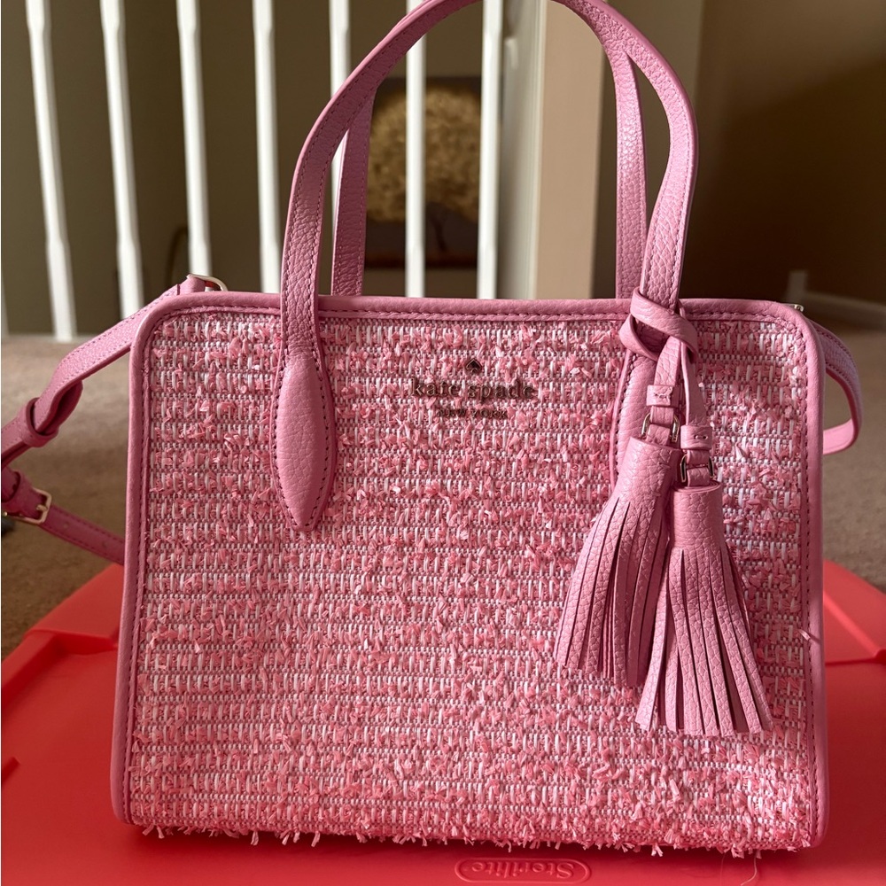 Pink Tweed Handbag-Kate Spade